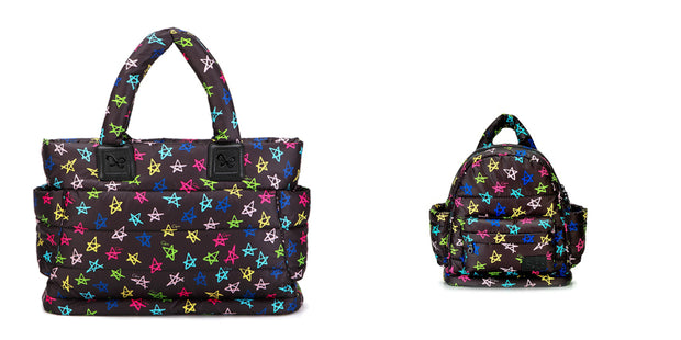 Airy Tote Baby Diaper Bag - Rock Stars (L)