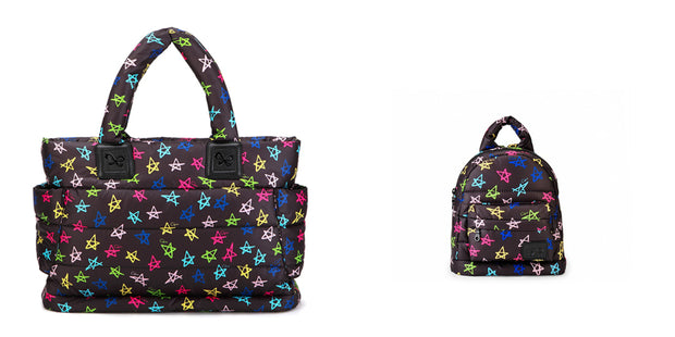 Airy Tote Baby Diaper Bag - Rock Stars (L)