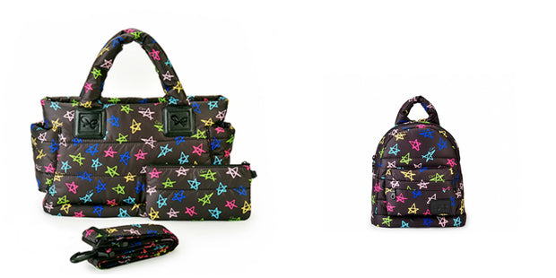 Airy Tote Baby Diaper Bag - Rock Stars (L)