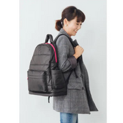 Airy Backpack Baby Diaper Bag - Black Pink (L)