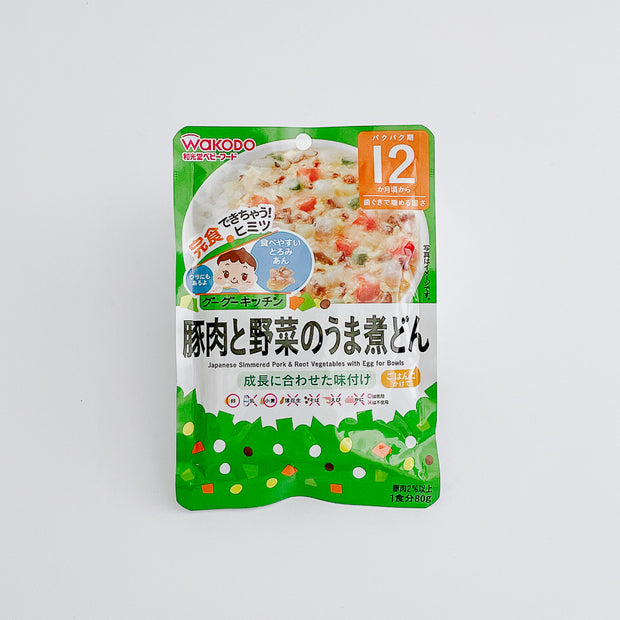 Baby Instant Food - Japanese Simmered Pork & Root Vegetables with Egg for Bowls 日本和光堂離乳副食品系列- 日式豬肉野菜丼