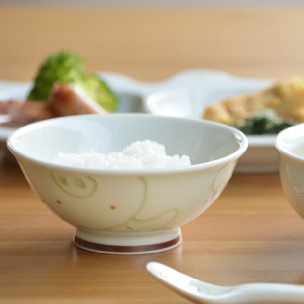 Copan Mino Ware Children Dining Set 日本美濃燒可愛動物碗盤組