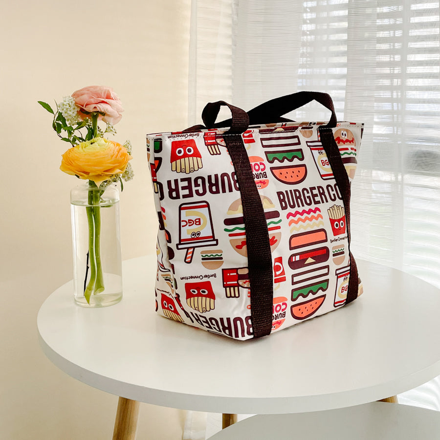 Insulated Lunch Bag with Wipe Pocket - 日本濕紙巾保溫餐袋 (2 Styles)