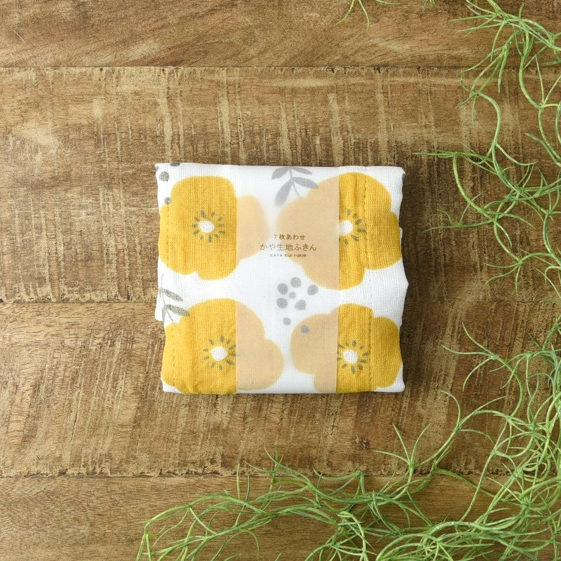 Japanese KAYA 7-Layer Gauze Kitchen Dish Cloth 2-Pack – Made in