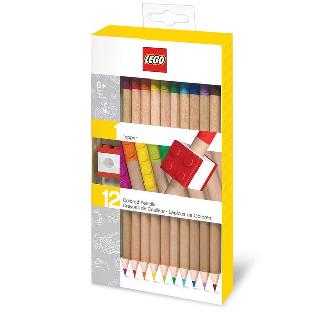 LEGO Stationery Colored Pencils - Pack of 12 樂高積木彩色鉛筆組