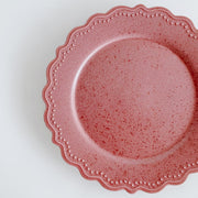 Mino Ware Lace Rim Plate 日本製石紋蕾絲盤 - 9" (4 Color Options)