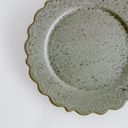 Mino Ware Lace Rim Plate 日本製石紋蕾絲盤 - 9" (4 Color Options)