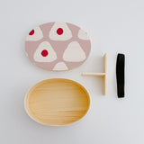 Natural Wooden Bento Lunch Box (Onigiri)  日式天然木質便當盒 (三角飯糰造型曲)