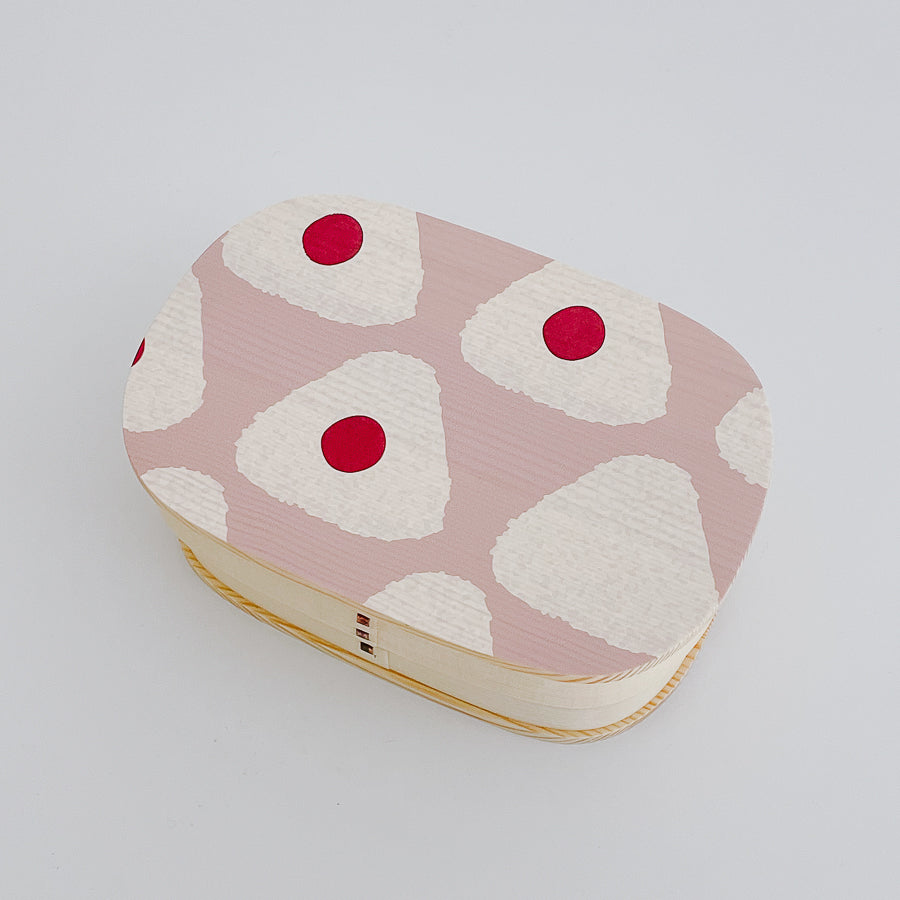 Natural Wooden Bento Lunch Box (Onigiri)  日式天然木質便當盒 (三角飯糰造型曲)