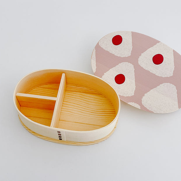 Natural Wooden Bento Lunch Box (Onigiri)  日式天然木質便當盒 (三角飯糰造型曲) - 4 Size Options