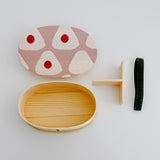Natural Wooden Bento Lunch Box (Onigiri)  日式天然木質便當盒 (三角飯糰造型曲)