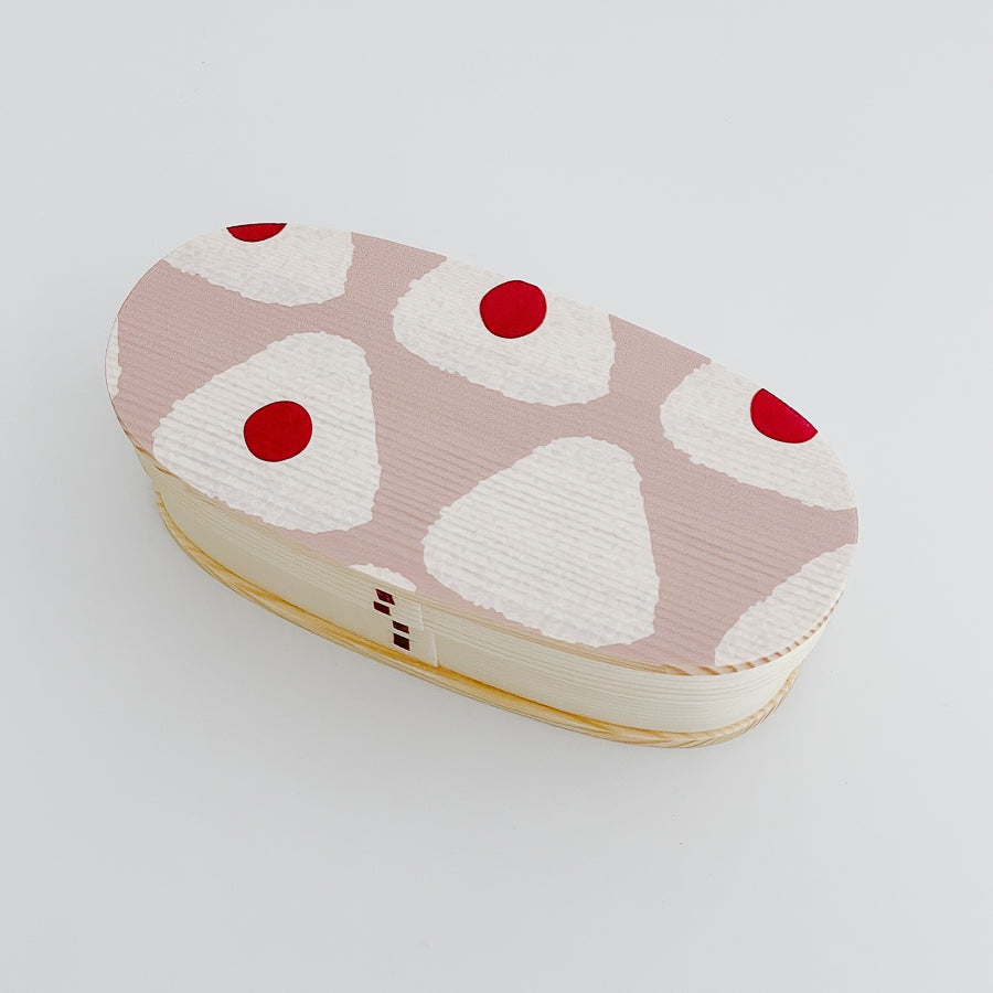 Natural Wooden Bento Lunch Box (Onigiri)  日式天然木質便當盒 (三角飯糰造型曲)