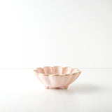 Rokuro Mino Ware Round Deep Plate 日本小兵粉引花缽 - Peach