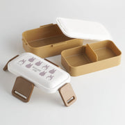 2-Tier Divided Antibacterial Lunch Box (600ml) 日本輕量樂扣式雙層分隔便當盒