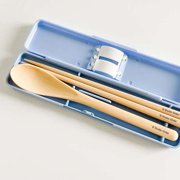 Totoro Chopsticks & Spoon Carry Set 龍貓抗菌攜帶餐具組
