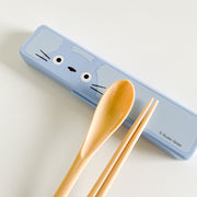 Totoro Chopsticks & Spoon Carry Set 龍貓抗菌攜帶餐具組