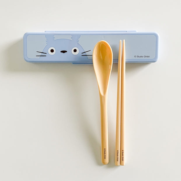Totoro Chopsticks & Spoon Carry Set 龍貓抗菌攜帶餐具組