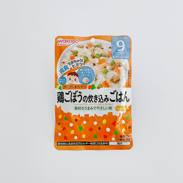 Baby Instant Food - Japanese Pilaf with Chicken & Burdock 日本和光堂離乳副食品系列- 日式雞肉牛蒡炊飯