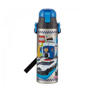 Tomica Stainless Steel Flask Water Bottle with Shoulder Strap (580mL)