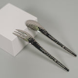 Stainless Steel Dessert Spoon & Fork 8pc Set 日本銀鱗咖啡湯匙/點心叉子禮盒組