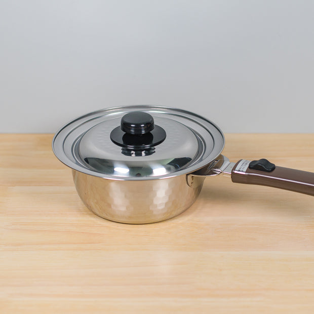 Yukihira Stainless Steel Saucepan Set with Lid and Removable Handle 日本可拆式不鏽鋼雪平鍋 4件組