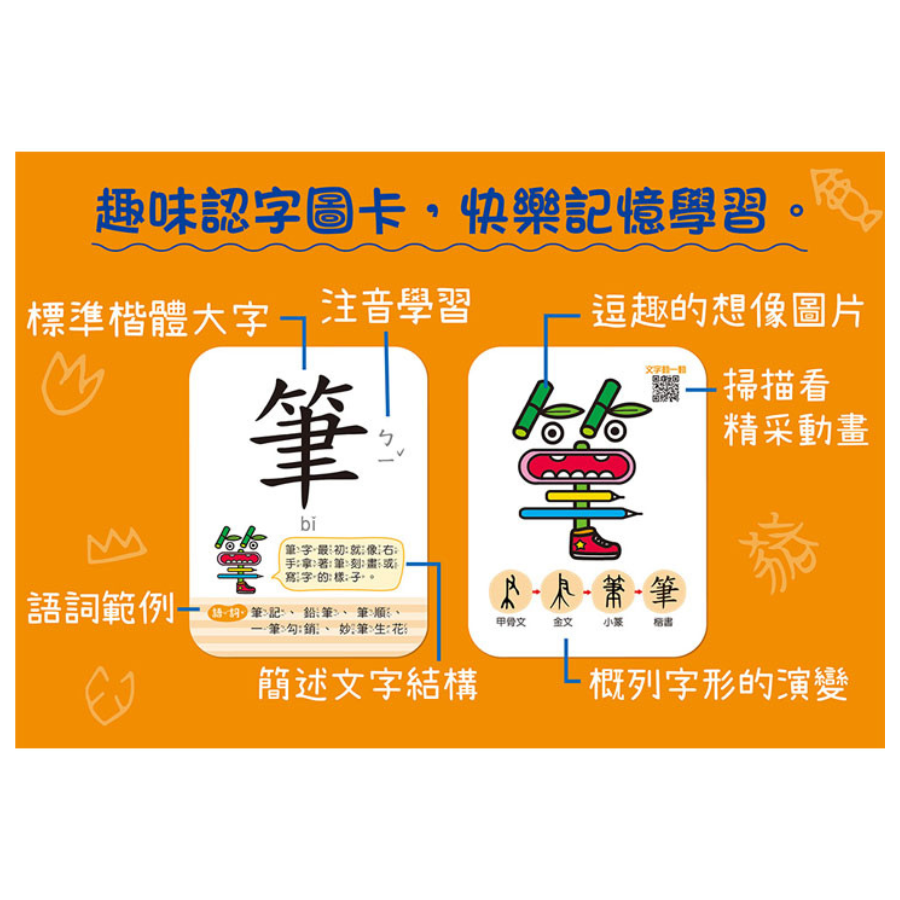 聰明認字圖畫卡：日常生活 (40張雙面認字圖卡，掃描QR Code看學習動畫)