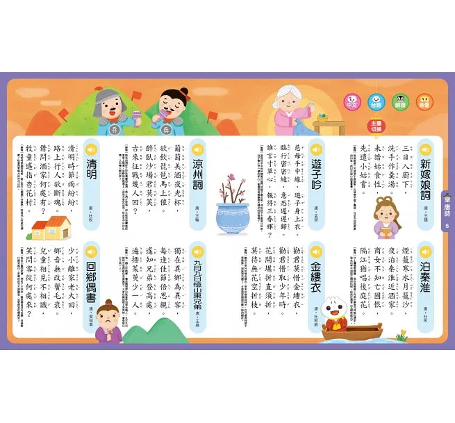 FOOD超人小手點讀必學啟蒙大全(唐詩+三字經+弟子規)