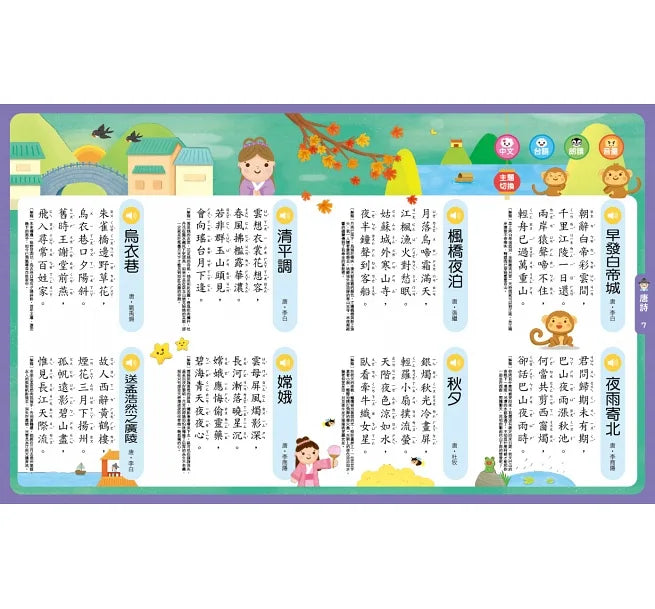FOOD超人小手點讀必學啟蒙大全(唐詩+三字經+弟子規)