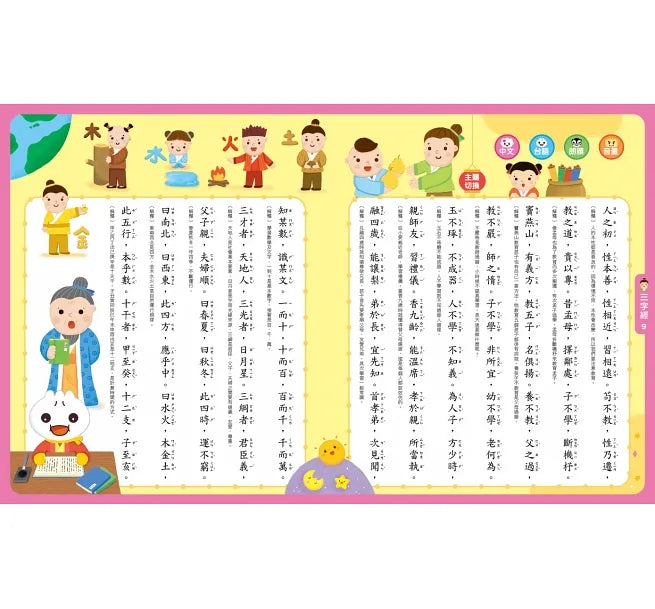 FOOD超人小手點讀必學啟蒙大全(唐詩+三字經+弟子規)