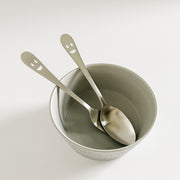 Smile Stainless Steel Dessert Spoon & Fork Set 不鏽鋼微笑點心湯叉組