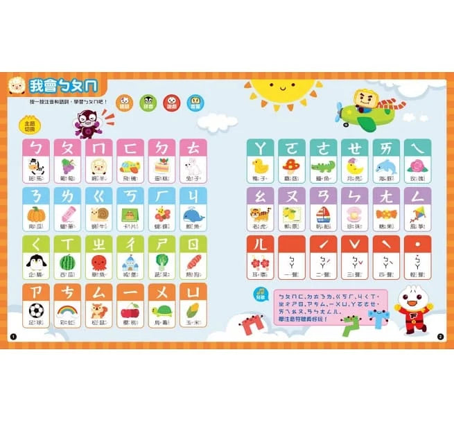 小手點讀學前啟蒙百科 (ㄅㄆㄇ+ABC+123+兒歌)