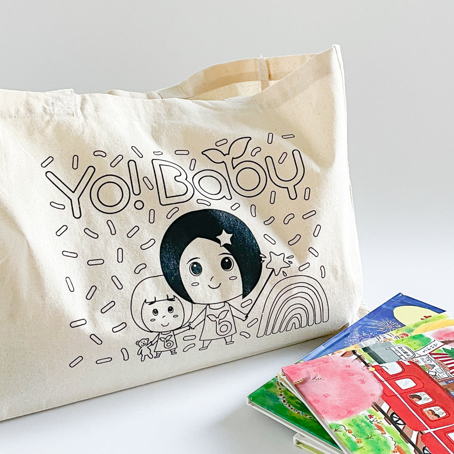 Yo! Baby Coloring Shopping Tote