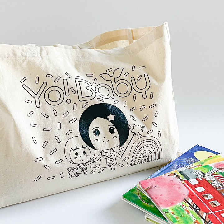 Yo! Baby Coloring Shopping Tote