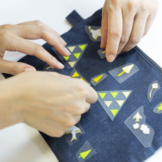 Irodo Fabric Transfer Sticker Set - Shapes 日本免熨斗布料轉印貼 - 形狀