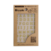 Irodo Fabric Transfer Sticker Set - Alphabets & Motif 日本免熨斗布料轉印貼 - 字母/幸運徽章