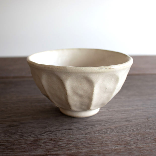 Rokuro Mino Ware Bowl 日本小兵粉引碗 - Off White (2 Size Options)