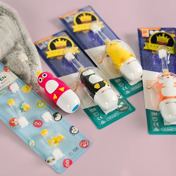 360° 兒童聲波牙刷全配組