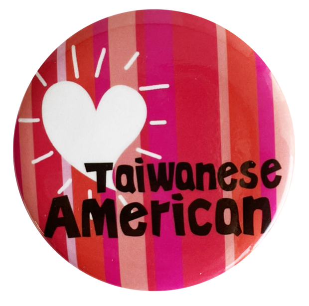 Taiwanese American Pin 台美國旗造型勳章